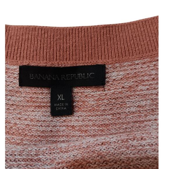 BANANA REPUBLIC Sweater Top Tank Cami XL Pink Straps Boho Festival Coquette Work - Picture 5 of 8